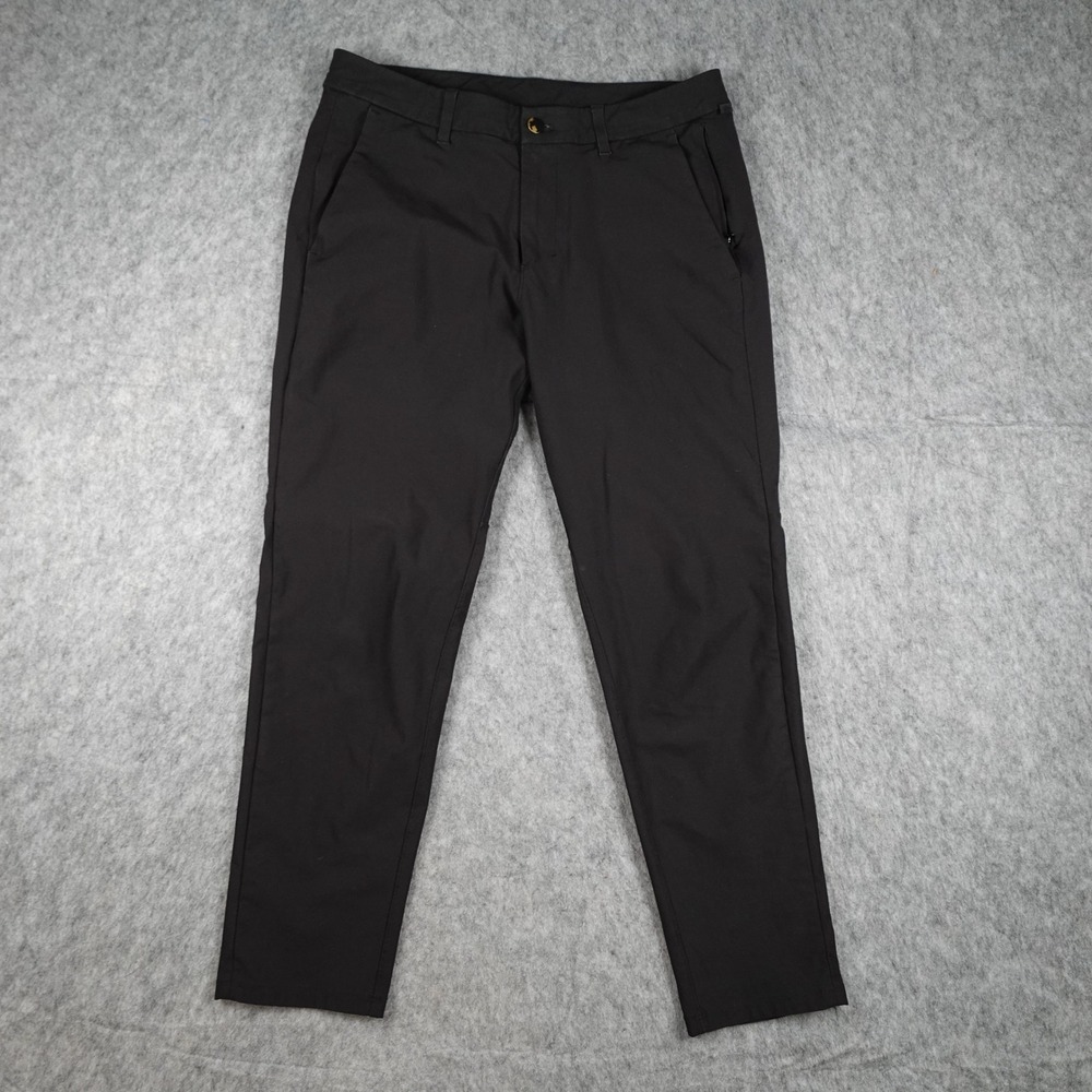 Lululemon Pants Mens 32 Black Commission Pant Slim Warpstreme Chino Work Golf